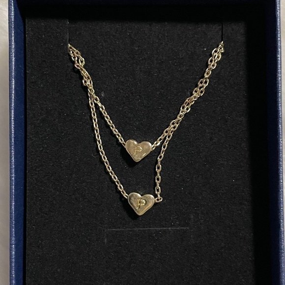 Initial "P" in Heart Necklace - Picture 1 of 2